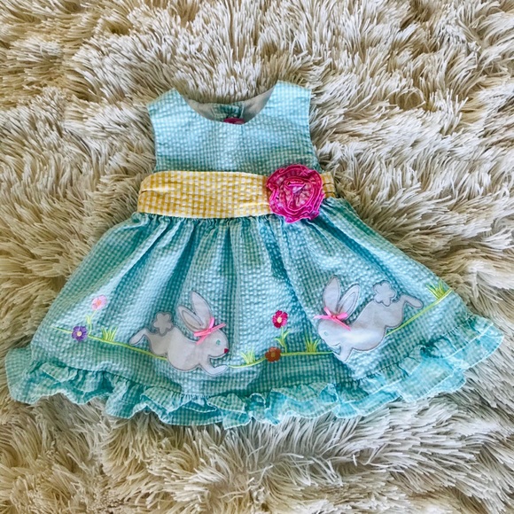 turquoise easter dress